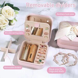 Parima Travel Jewelry Box,Small Jewelry Travel Case,Travel Jewelry Box